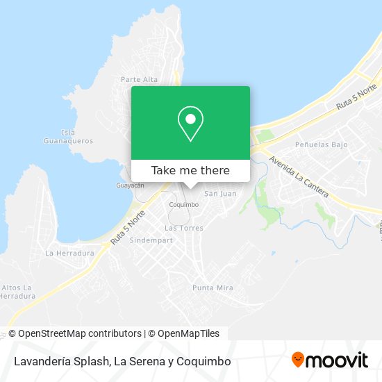 Lavandería Splash map