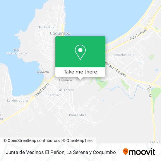 Junta de Vecinos El Peñon map