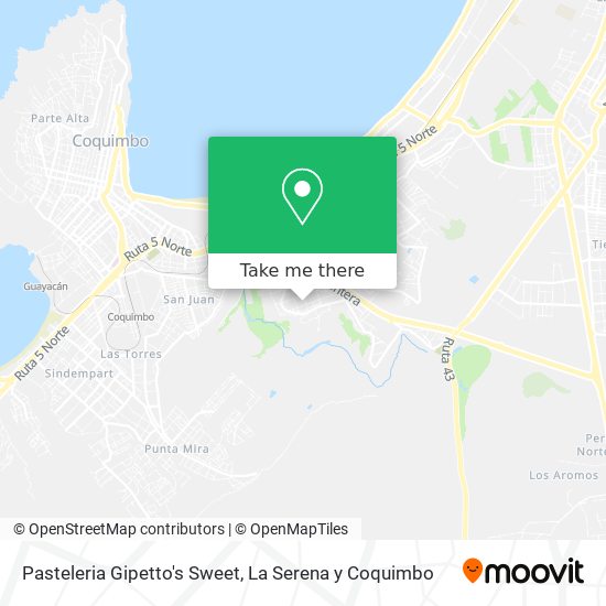 Mapa de Pasteleria Gipetto's Sweet