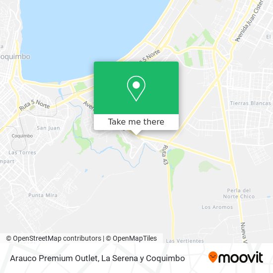 Arauco Premium Outlet map