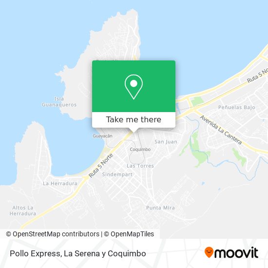 Mapa de Pollo Express