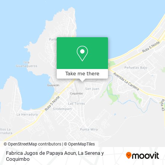 Fabrica Jugos de Papaya Aoun map