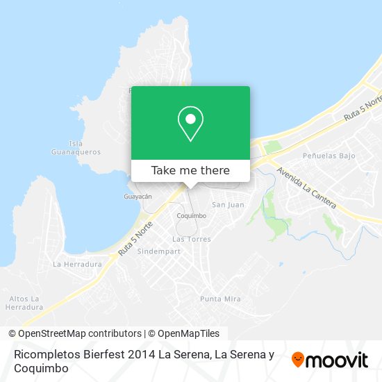 Ricompletos Bierfest 2014 La Serena map