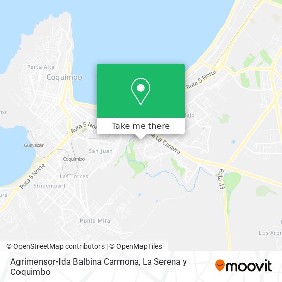 Agrimensor-Ida Balbina Carmona map