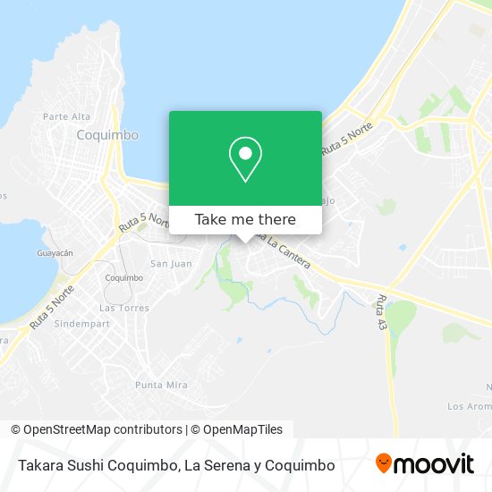 Mapa de Takara Sushi Coquimbo