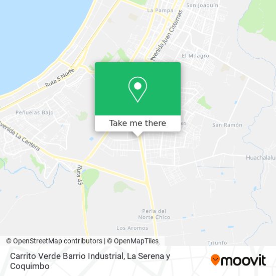 Mapa de Carrito Verde Barrio Industrial