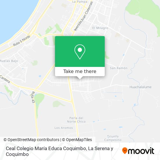Mapa de Ceal Colegio María Educa Coquimbo