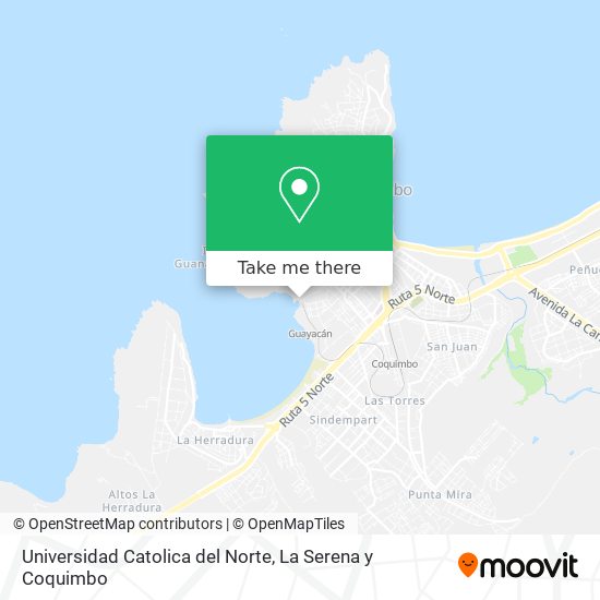 Mapa de Universidad Catolica del Norte