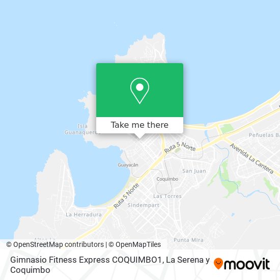 Mapa de Gimnasio Fitness Express COQUIMBO1