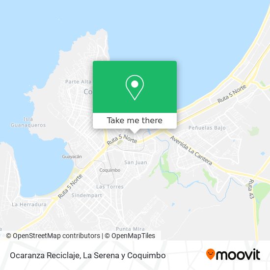 Ocaranza Reciclaje map