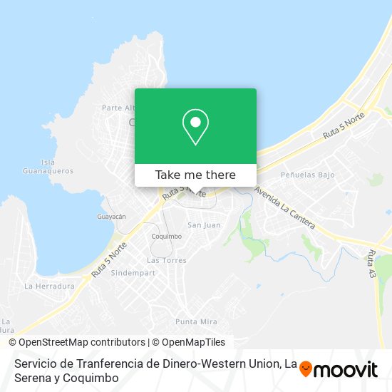 Servicio de Tranferencia de Dinero-Western Union map