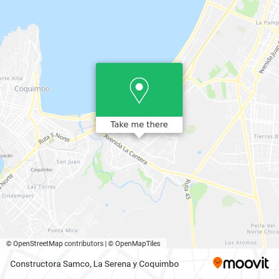 Mapa de Constructora Samco