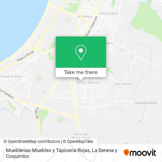 Mueblerias-Muebles y Tapiceria Rojas map