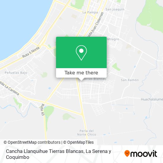 Cancha Llanquihue Tierras Blancas map