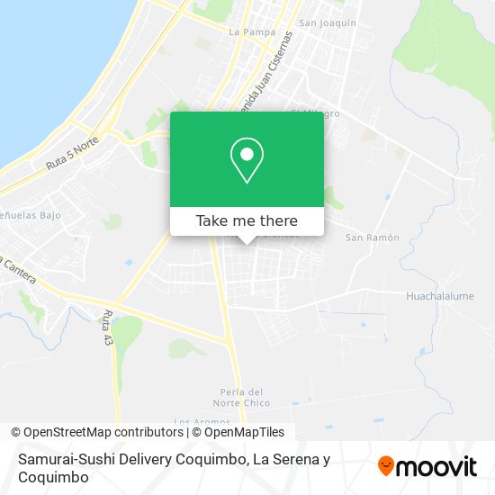 Mapa de Samurai-Sushi Delivery Coquimbo