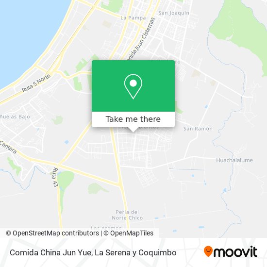 Mapa de Comida China Jun Yue