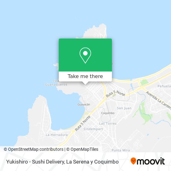 Yukishiro - Sushi Delivery map