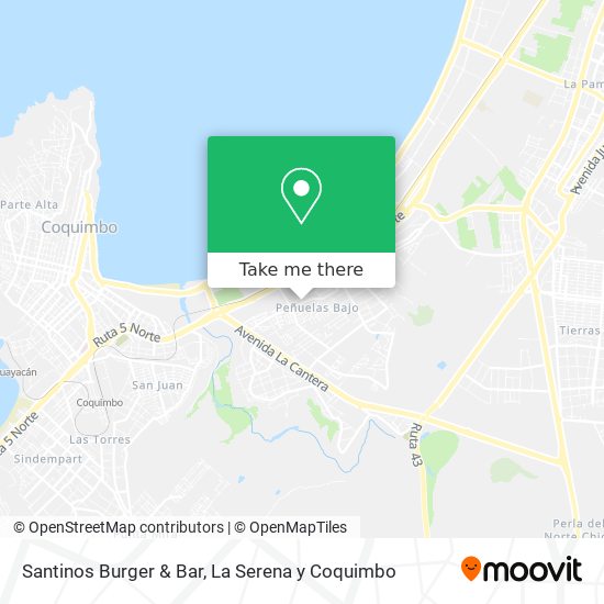 Santinos Burger & Bar map