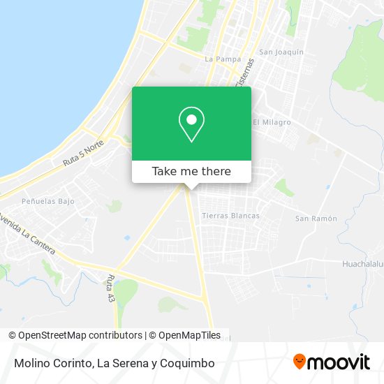 Molino Corinto map
