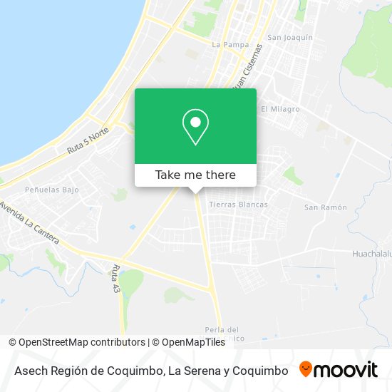 Asech Región de Coquimbo map