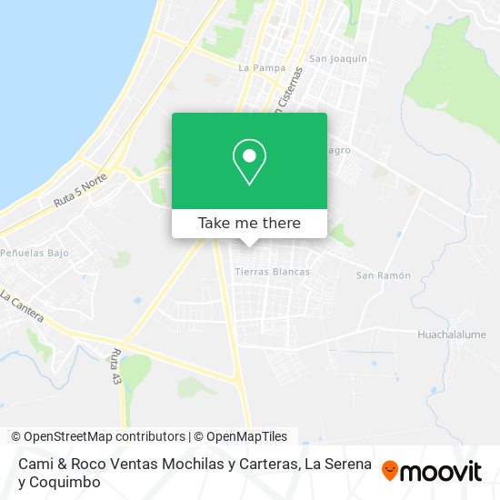 Mapa de Cami & Roco Ventas Mochilas y Carteras