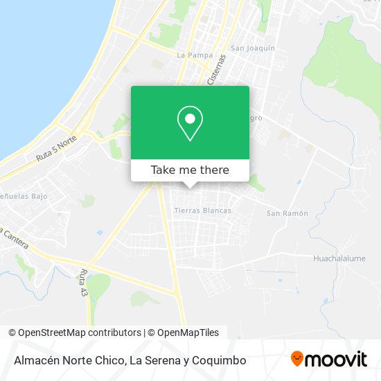 Mapa de Almacén Norte Chico