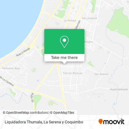 Liquidadora Thumala map