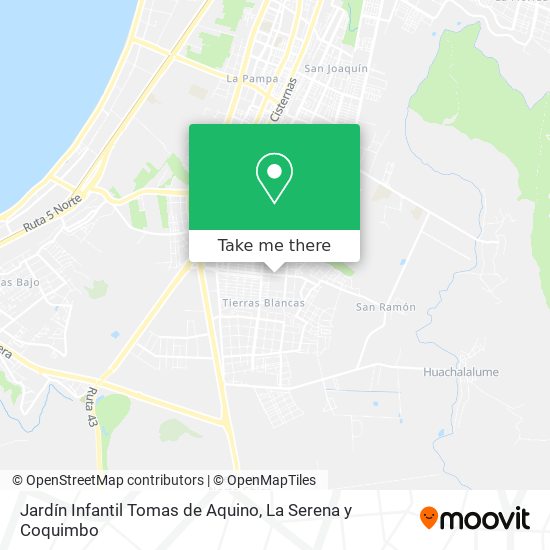 Mapa de Jardín Infantil Tomas de Aquino