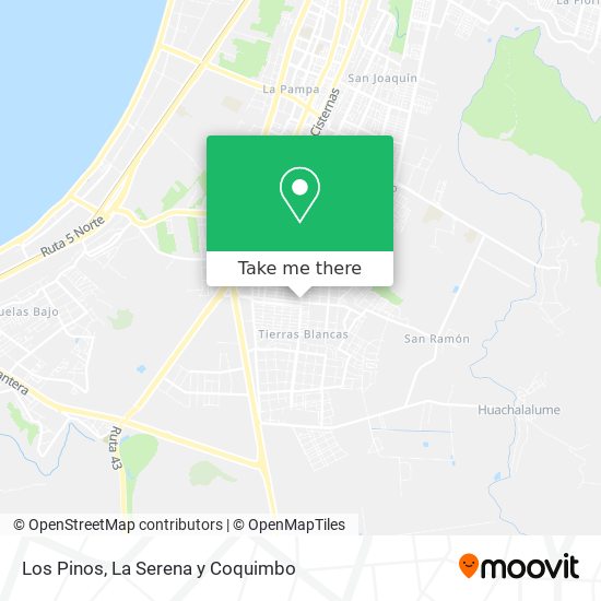 Los Pinos map
