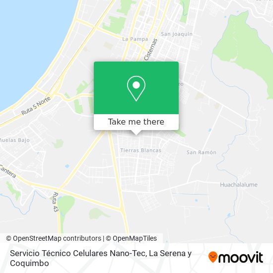 Mapa de Servicio Técnico Celulares Nano-Tec