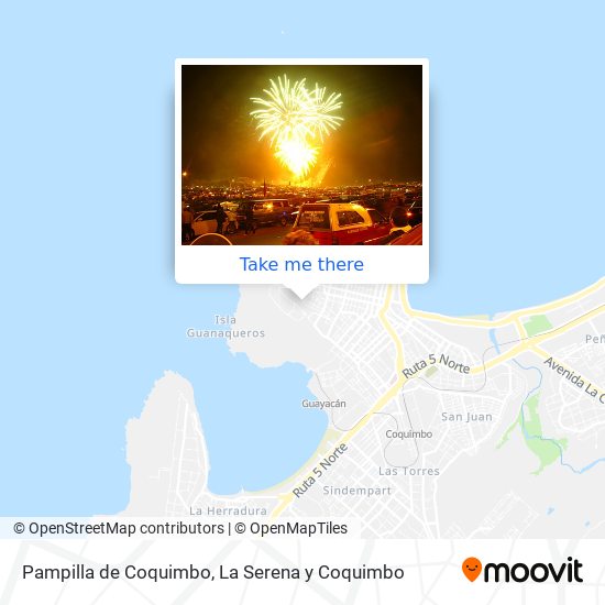 Mapa de Pampilla de Coquimbo