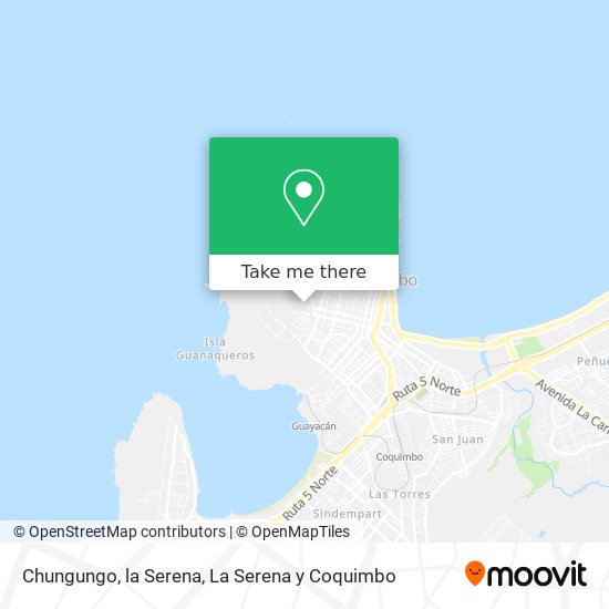 Mapa de Chungungo, la Serena