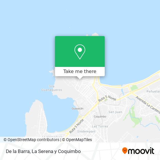 Mapa de De la Barra
