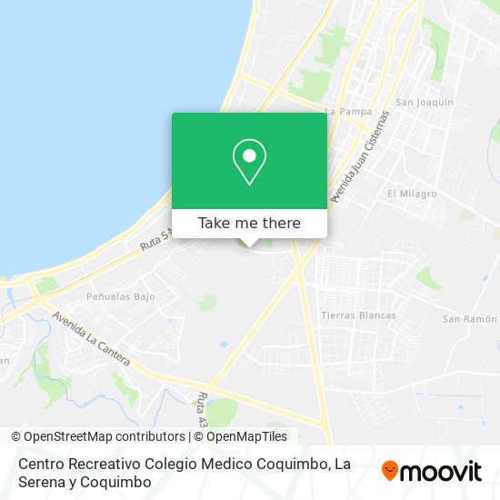 Centro Recreativo Colegio Medico Coquimbo map