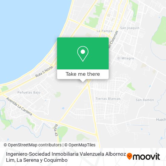 Ingeniero-Sociedad Inmobiliaria Valenzuela Albornoz Lim map