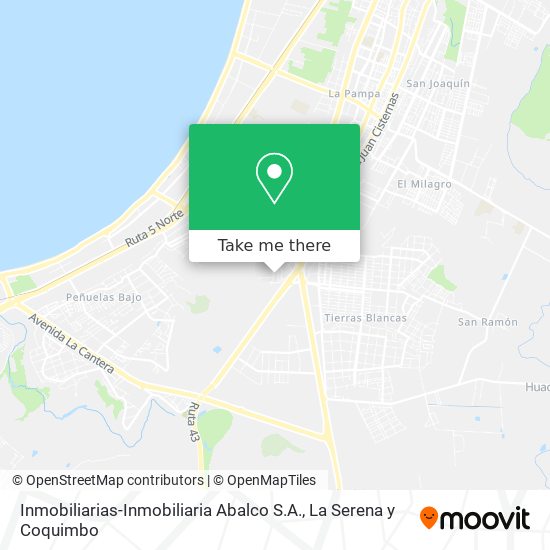 Mapa de Inmobiliarias-Inmobiliaria Abalco S.A.