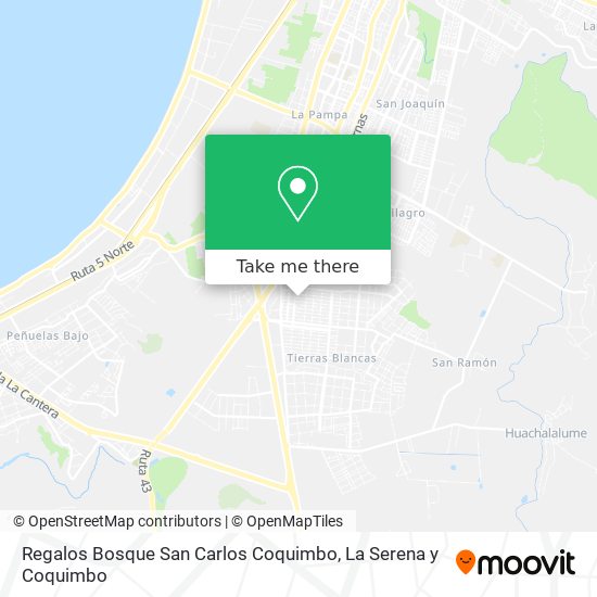 Mapa de Regalos Bosque San Carlos Coquimbo