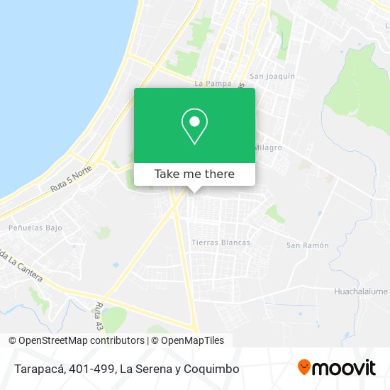Tarapacá, 401-499 map