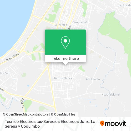 Mapa de Tecnico Electricistas-Servicios Electricos Jofre