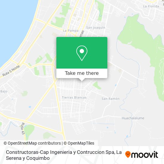 Constructoras-Cap Ingenieria y Contruccion Spa map