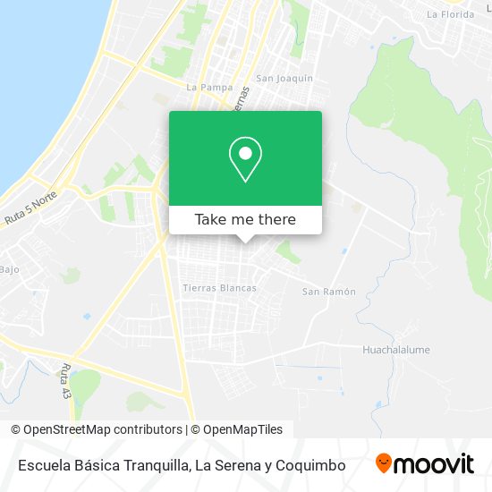 Mapa de Escuela Básica Tranquilla