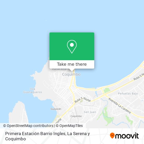 Mapa de Primera Estación Barrio Ingles