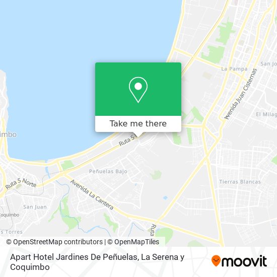 Mapa de Apart Hotel Jardines De Peñuelas