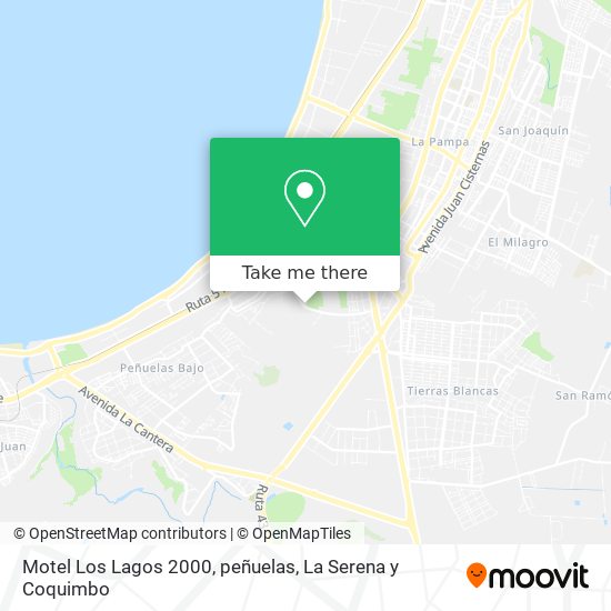 Motel Los Lagos 2000, peñuelas map