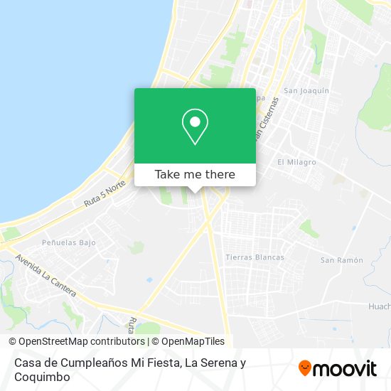 Casa de Cumpleaños Mi Fiesta map