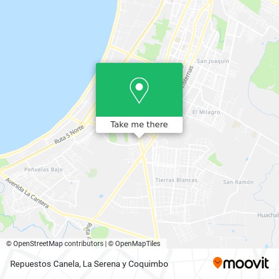 Repuestos Canela map