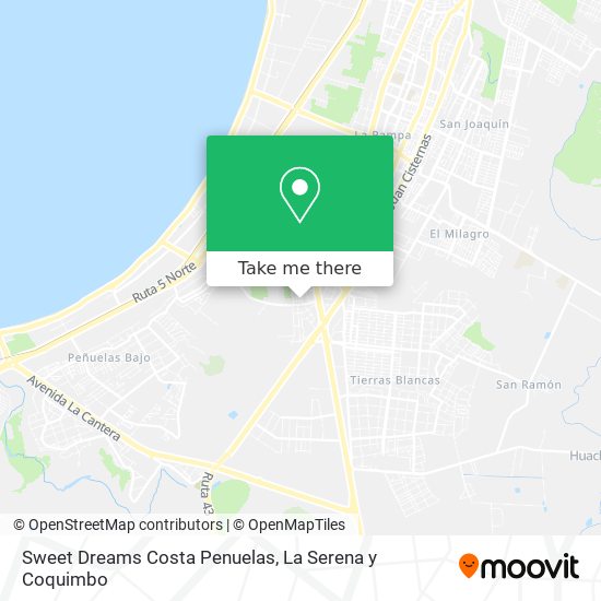 Sweet Dreams Costa Penuelas map