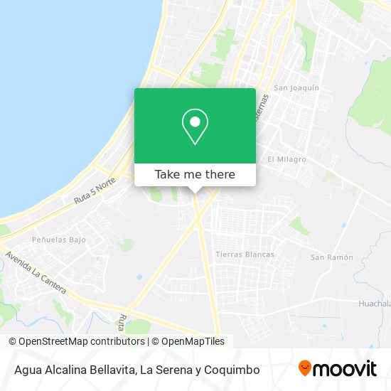 Mapa de Agua Alcalina Bellavita