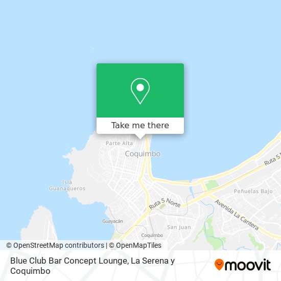 Mapa de Blue Club Bar Concept Lounge