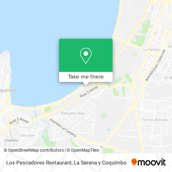 Mapa de Los Pescadores Restaurant
